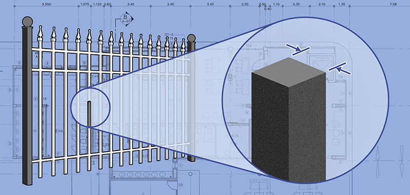 Southern New Hampshire Ornamental Steel fence pickets and panels installation company