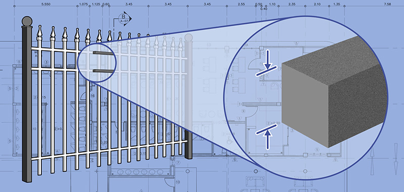 Southern New Hampshire Ornamental Steel fence rails and panels installation company