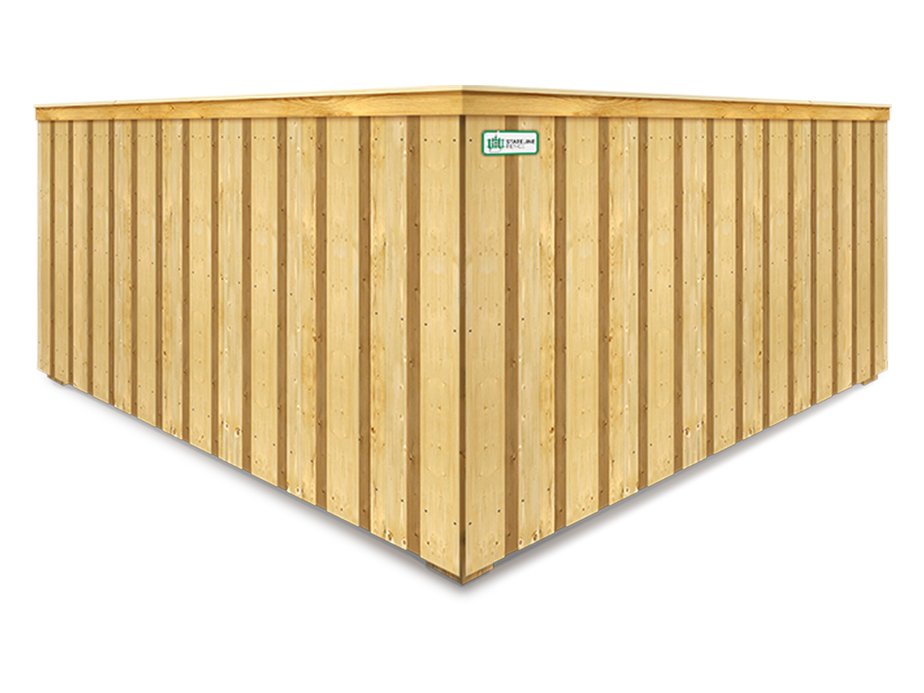 Keene NH cap and trim style wood fence