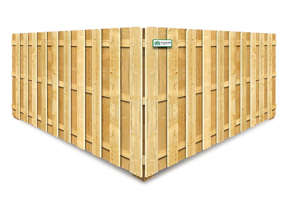 Keene NH Shadowbox style wood fence